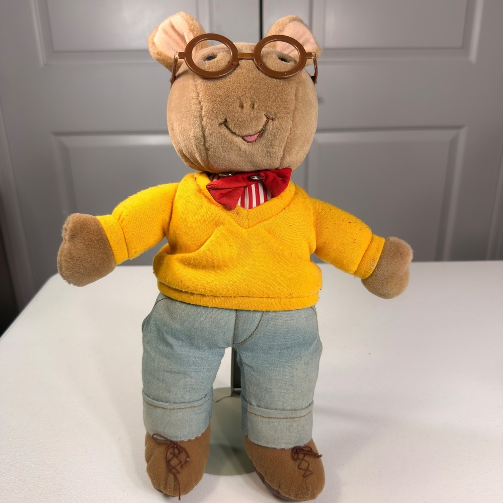 Vintage 1996 Arthur Aardvark Plush Eden Marc Brown PBS Kids Toy 14"